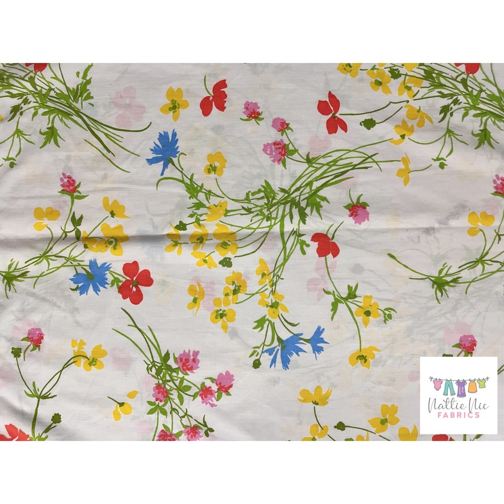 Vintage pair of pillowcases, colorful bold floral, Fieldcrest Perfection - Picture 3 of 5